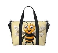 Sports Gym Bag for Women Men Travel Duffel Bag Tote Honey Bee Weekender Bag Canvas Carry on Overnight Bag for Travel Swimming Fitness Workout Sports Duffle Bag, Honey Bee, One Size