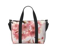 Sports Gym Bag for Women Men Travel Duffel Bag Tote Husky Dog Weekender Bag Canvas Carry on Overnight Bag for Travel Swimming Fitness Workout Sports Duffle Bag, Cherry Blossom, One Size
