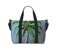 Sports Gym Bag for Women Men Travel Duffel Bag Tote Native American Dream Catcher Weekender Bag Canvas Carry on Overnight Bag for Travel Swimming Fitness Workout Sports Duffle Bag, Coconut Tree, One