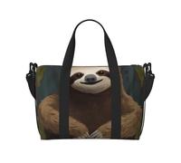 Sports Gym Bag for Women Men Travel Duffel Bag Tote Native American Dream Catcher Weekender Bag Canvas Carry on Overnight Bag for Travel Swimming Fitness Workout Sports Duffle Bag, Sloth, One Size