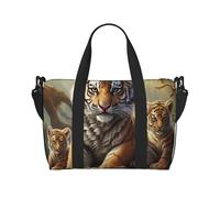 Sports Gym Bag for Women Men Travel Duffel Bag Tote Watercolor of Hawk Sitting in The Tree Weekender Bag Canvas Carry on Overnight Bag for Travel Swimming Fitness Workout Sports Duffle Bag, Jungle