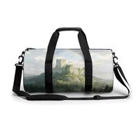 Sports Gym Bag for Women Men Travel Duffel Bag Tote Weekender Bag Ancient Castle Carry on Overnight Bag for Travel Swimming Fitness Workout Sports Duffle Bag
