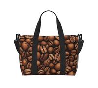 Sports Gym Bag for Women Men Travel Duffel Bag Tote Weekender Bag Carry on Overnight Bag for Travel Swimming Fitness Workout Sports Galaxy Blue Butterfly Duffle Bag, Funny Roasted Coffee Beans, One