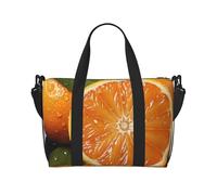 Sports Gym Bag for Women Men Travel Duffel Bag Tote Weekender Bag Carry on Overnight Bag for Travel Swimming Fitness Workout Sports Penthouse View Over New York Manhattan Duffle Bag, Orange, One Size
