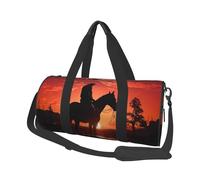 Sports Gym Bag for Women Men Travel Duffel Bag Tote Weekender Bag Carry on Overnight Bag for Travel Swimming Fitness Workout Sports Golf Sport Duffle Bag, Cowboy West, One Size