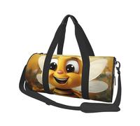 Sports Gym Bag for Women Men Travel Duffel Bag Tote Weekender Bag Carry on Overnight Bag for Travel Swimming Fitness Workout Sports Ladybugs Pattern Infinite Speckled Duffle Bag, Honey Bee, One Size