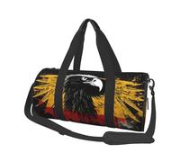 Sports Gym Bag for Women Men Travel Duffel Bag Tote Weekender Bag Carry on Overnight Bag for Travel Swimming Fitness Workout Sports Ocean Sunrise Duffle Bag, Germany Flag Eagle, One Size