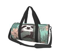 Sports Gym Bag for Women Men Travel Duffel Bag Tote Weekender Bag Carry on Overnight Bag for Travel Swimming Fitness Workout Sports Autumn Leaves of Maple Duffle Bag, Animal Sloth Mint Green, One Size