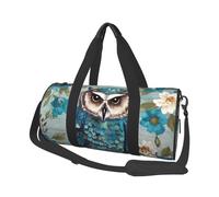 Sports Gym Bag for Women Men Travel Duffel Bag Tote Weekender Bag Carry on Overnight Bag for Travel Swimming Fitness Workout Sports Ladybugs Pattern Infinite Speckled Duffle Bag, Owl Spring Flowers