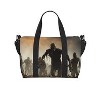 Sports Gym Bag for Women Men Travel Duffel Bag Tote Weekender Bag Carry on Overnight Bag for Travel Swimming Fitness Workout Sports Polar Bear Penguin Duffle Bag, Many Zombie, One Size