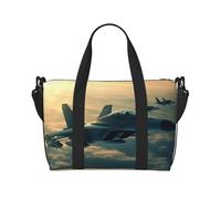 Sports Gym Bag for Women Men Travel Duffel Bag Tote Weekender Bag Carry on Overnight Bag for Travel Swimming Fitness Workout Sports Hacker Attack Duffle Bag, Aircraft Fighter Jets, One Size