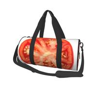 Sports Gym Bag for Women Men Travel Duffel Bag Tote Weekender Bag Carry on Overnight Bag for Travel Swimming Fitness Workout Sports Vintage American USA Flag Duffle Bag, Tomato Slice, One Size