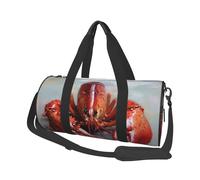 Sports Gym Bag for Women Men Travel Duffel Bag Tote Weekender Bag Carry on Overnight Bag for Travel Swimming Fitness Workout Sports Shiba Inu smile tongue out Duffle Bag, Lobster, One Size