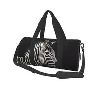 Sports Gym Bag for Women Men Travel Duffel Bag Tote Weekender Bag Carry on Overnight Bag for Travel Swimming Fitness Workout Sports Colorful Daisy Flower Duffle Bag, Animal Zebra, One Size