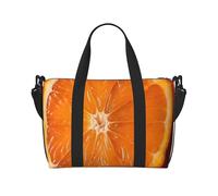 Sports Gym Bag for Women Men Travel Duffel Bag Tote Weekender Bag Carry on Overnight Bag for Travel Swimming Fitness Workout Sports Two Giraffes Duffle Bag, Orange Slice, One Size