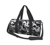 Sports Gym Bag for Women Men Travel Duffel Bag Tote Weekender Bag Carry on Overnight Bag for Travel Swimming Fitness Workout Sports Colorful Wooden Boards Duffle Bag, Black White Gray Camouflage, One