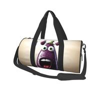 Sports Gym Bag for Women Men Travel Duffel Bag Tote Weekender Bag Carry on Overnight Bag for Travel Swimming Fitness Workout Sports Hacker Attack Duffle Bag, Cartoon Eggplant, One Size