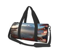 Sports Gym Bag for Women Men Travel Duffel Bag Tote Weekender Bag Carry on Overnight Bag for Travel Swimming Fitness Workout Sports Lake Geneva Switzerland Duffle Bag, Japan Mount Fuji Landscape, One