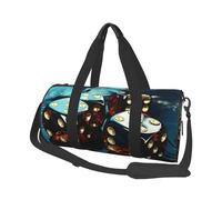 Sports Gym Bag for Women Men Travel Duffel Bag Tote Weekender Bag Carry on Overnight Bag for Travel Swimming Fitness Workout Sports Deer Animals Duffle Bag, Dice Graphics, One Size