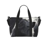 Sports Gym Bag for Women Men Travel Duffel Bag Tote Weekender Bag Carry on Overnight Bag for Travel Swimming Fitness Workout Sports World War Aircraft Duffle Bag, Winter Wolf, One Size