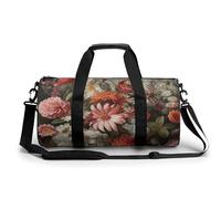 Sports Gym Bag for Women Men Travel Duffel Bag Tote Weekender Bag Different Flowers Carry on Overnight Bag for Travel Swimming Fitness Workout Sports Duffle Bag, style, 17.7in/9in/9in, Style,