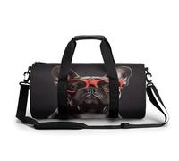 Sports Gym Bag for Women Men Travel Duffel Bag Tote Weekender Bag French Bulldog Carry on Overnight Bag for Travel Swimming Fitness Workout Sports Duffle Bag
