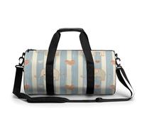 Sports Gym Bag for Women Men Travel Duffel Bag Tote Weekender Bag Stripes And Elephants Carry on Overnight Bag for Travel Swimming Fitness Workout Sports Duffle Bag, style-4, 17.7in/9in/9in, Style-4,