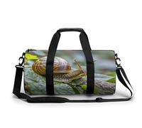 Sports Gym Bag for Women Men Travel Duffel Bag Wildlife Animal Snail Weekender Bag Canvas Carry on Overnight Bag for Travel Swimming Fitness Workout Sports Duffle Bag, color-2, 17.7in/9in/9in