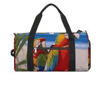Sports Gym Bag for Women Men with Shoe And Wet Compartment Travel Duffel Bag Beach Parrots Weekender Bag Carry on Overnight Bag for Swimming Fitness Workout Sport Duffle Bag, style-6, One Size