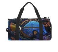 Sports Gym Bag for Women Men with Shoe And Wet Compartment Travel Duffel Bag Colorful Tropical Fish Weekender Bag Carry on Overnight Bag for Swimming Fitness Workout Sport Duffle Bag, style-6, One