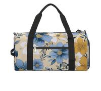 Sports Gym Bag for Women Men with Shoe And Wet Compartment Travel Duffel Bag Floral Pattern Print Weekender Bag Carry on Overnight Bag for Swimming Fitness Workout Sport Duffle Bag, style-1, One Size