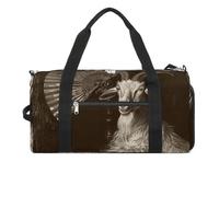 Sports Gym Bag for Women Men with Shoe And Wet Compartment Travel Duffel Bag Goat And Fan Weekender Bag Carry on Overnight Bag for Swimming Fitness Workout Sport Duffle Bag, style-5, One Size
