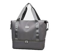 Sports Gym Bag Travel Duffel Bag with Wet and Dry Separation Bag Foldable Weekend Overnight Bag Waterproof Gym Tote Bag Lightweight Hospital Bag Holdall Bag for Women Men Fitness Yoga Swimming Travel