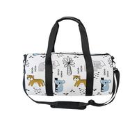 Sports Gym Bag Travel Duffel Bags for Women Men, Cute Elephant Koala Girls Gymnastics Dance Bag, Weekend Overnight Bag, Fitness Workout Holdall Hospital Bag