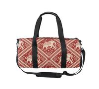 Sports Gym Bag Travel Duffel Bags for Women Men, Indian Elephant Girls Gymnastics Dance Bag, Weekend Overnight Bag, Fitness Workout Holdall Hospital Bag