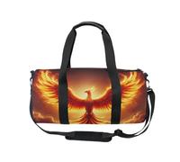 Sports Gym Bag Travel Duffel Bags for Women Men, Phoenix Bird Girls Gymnastics Dance Bag, Weekend Overnight Bag, Fitness Workout Holdall Hospital Bag