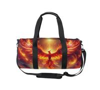 Sports Gym Bag Travel Duffel Bags for Women Men, Phoenix Fire Girls Gymnastics Dance Bag, Weekend Overnight Bag, Fitness Workout Holdall Hospital Bag