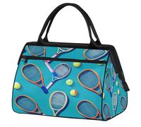 Sports Gym Bag Travel Duffle Bag, Starfish Seashell Coral Beach Themed Waterproof Weekender Carry On Tote Bags for Men Women