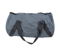 Sports Gym Bag, Waterproof Oxford Cloth Large Capacity, Grey Cylinder Shape - Durable Material, Versatile Travel and Fitness Use