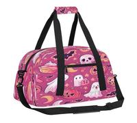 Sports Gym Bag with Front Zipper Pocket for School Practice or Overnight Travel Weekender Sleepover Tote Bag, Banshee Halloween, 18.9"L x 8.7"W x 7"10.6"H