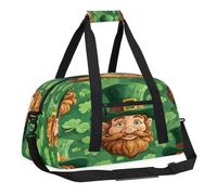 Sports Gym Bag with Front Zipper Pocket for School Practice or Overnight Travel Weekender Sleepover Tote Bag, Cuckold Wizard Doodle, 18.9"L x 8.7"W x 7"10.6"H