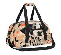 Sports Gym Bag with Front Zipper Pocket for School Practice or Overnight Travel Weekender Sleepover Tote Bag, Beautiful Dachshund, 18.9"L x 8.7"W x 7"10.6"H