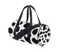 Sports Gym Bag with Funny Cow Spots Abstract Print, Travel Weekender Duffle Bag