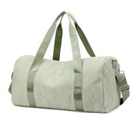 Sports Gym Bag with Shoes Compartment, Travel Duffle Bag for Women Men Carry On Weekender Bag with Dry Wet Separated Pocket Overnight Tote Personal Item Bag for Travel Yoga Dance, Green