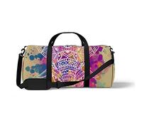 Sports Gym Duffle Bag for Yoga Dancing, Overnight Weekender Travel Bag Elephant's Hand Drawing, Workout Carry On Shoulder Bag for Women Men
