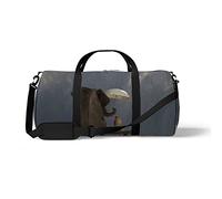 Sports Gym Duffle Bag for Yoga Dancing, Overnight Weekender Travel Bag Friendship Between Animals, Workout Carry On Shoulder Bag for Women Men