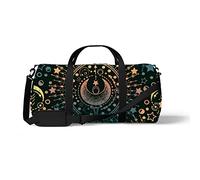 Sports Gym Duffle Bag for Yoga Dancing, Overnight Weekender Travel Bag Magical Astrology, Workout Carry On Shoulder Bag for Women Men