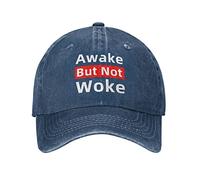 Sports Hat, Awake But Not Woke Baseball Cap Unisex Dad Hat Fashion Sandwich Cap for Adult Golf Sports