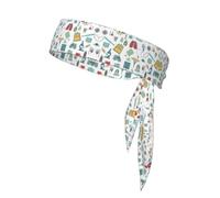 Sports Head Tie Bandanas - Unisex abstraction biology chemistry4 Print Workout Hair Band, Athletic Sweatbands Summer, Cycling, and More