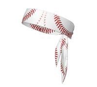 Sports Head Tie Bandanas - Unisex Baseball Lace Close Up Print Workout Hair Band, Athletic Sweatbands Summer, Cycling, and More